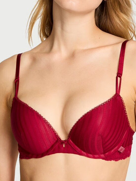 Victoria's Secret Other - Victoria's Secret Sexy Tee Sheer Heritage Stripe Push-Up Bra Sz 36D NWT